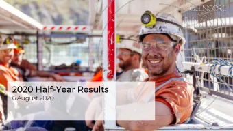 2020 Half-Year Results  6 August 2020  1  Important notice concerning this document including