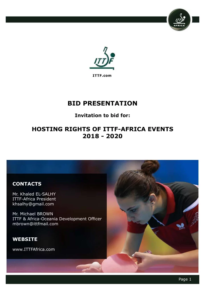bid presentation