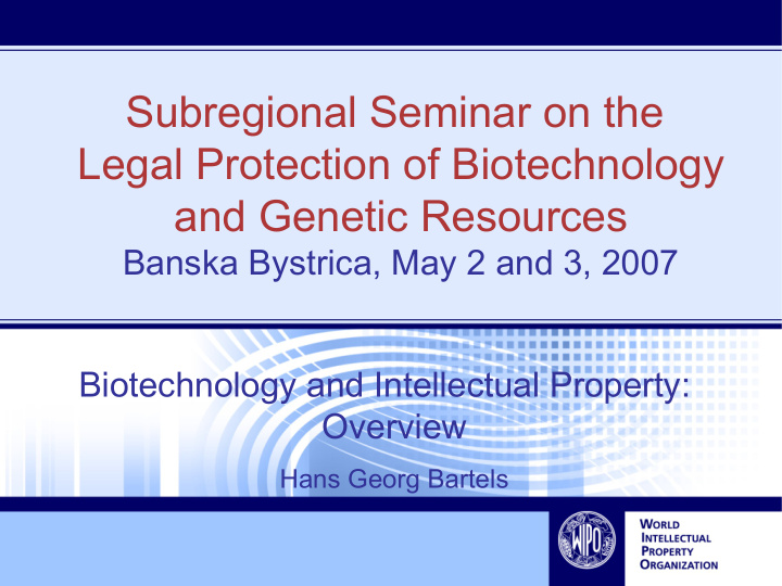 subregional seminar on the legal protection of