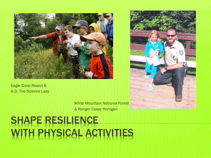 shape resilience with physical activities acknowledgements