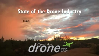 State of the Drone Industry  Agenda  About us  Current recreational &amp; commercial