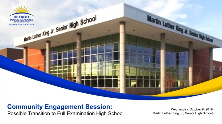 community engagement session