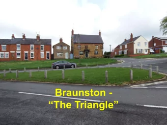 Braunston - The Triangle The Triangle redevelopment  Phase 1  triangle cleared of