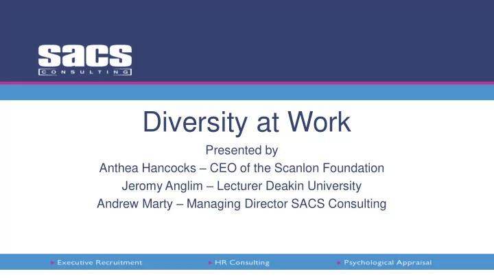 diversity at work