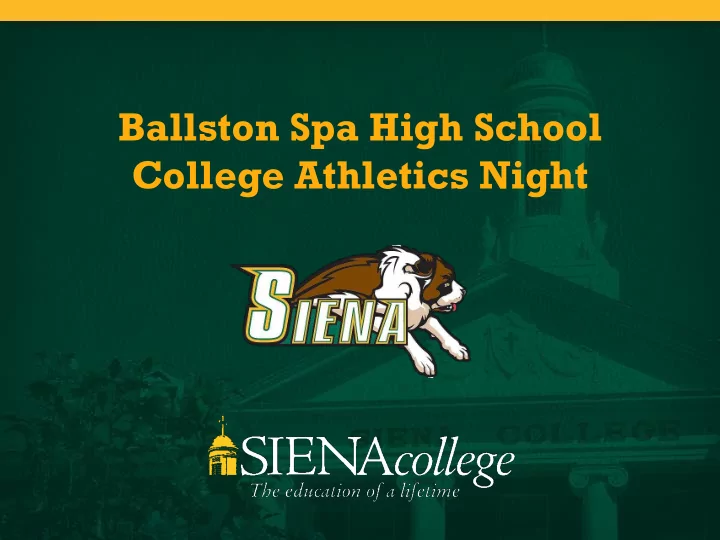 ballston spa high school