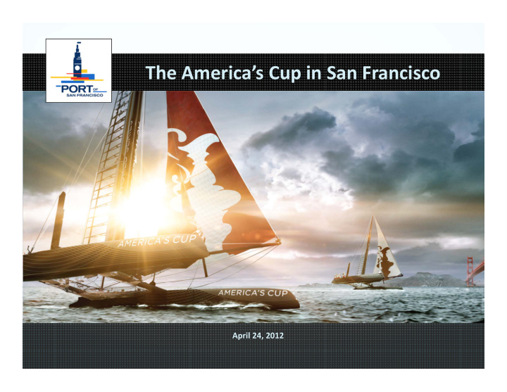 the america s cup in san francisco