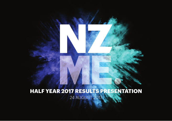 half year 2017 results presentation