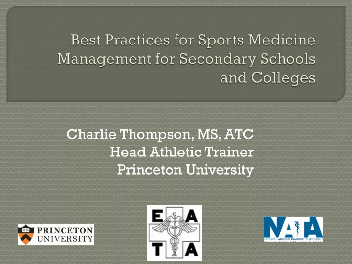 charlie thompson ms atc