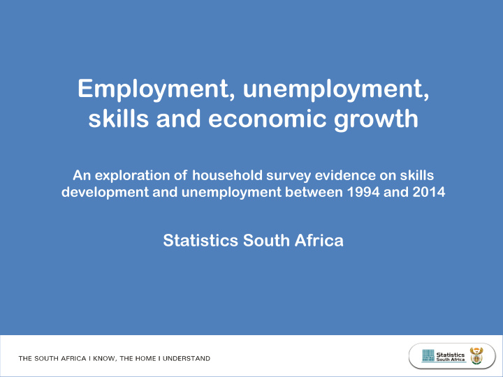 employment unemployment skills and economic growth