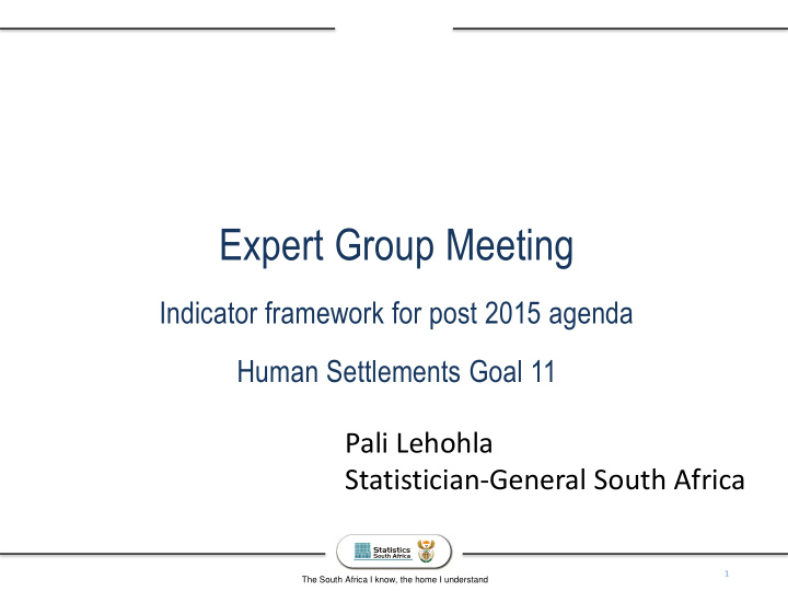 expert group meeting