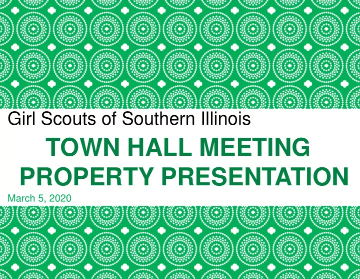 town hall meeting