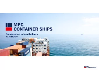 Presentation to bondholders  19 June 2020  IMPORTANT INFORMATION THIS PRESENTATION (THE