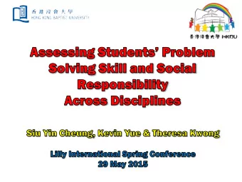 Skills which are essential in 21 st Century:  Problem-Based Learning (PBL):  The learning