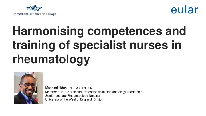 harmonising competences and