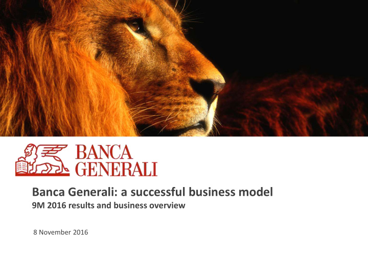 banca generali a successful business model