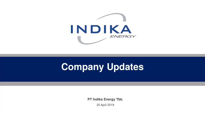 company updates