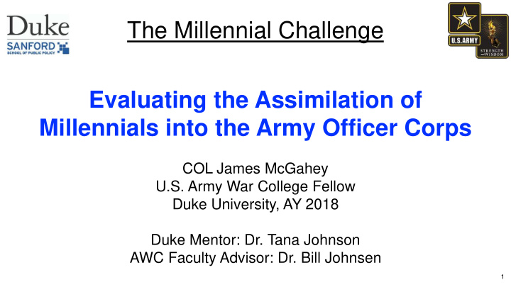 the millennial challenge evaluating the assimilation of
