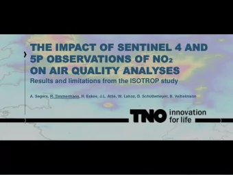 ON  ON AIR  AIR QU  QUALI  ALITY  TY AN  ANAL  ALYSES  SES  Results and limitations from the