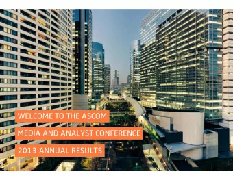 WELCOME TO THE ASCOM  MEDIA AND ANALYST CONFERENCE  2013 ANNUAL RESULTS  1  ASCOM  MISSION-CRITICAL
