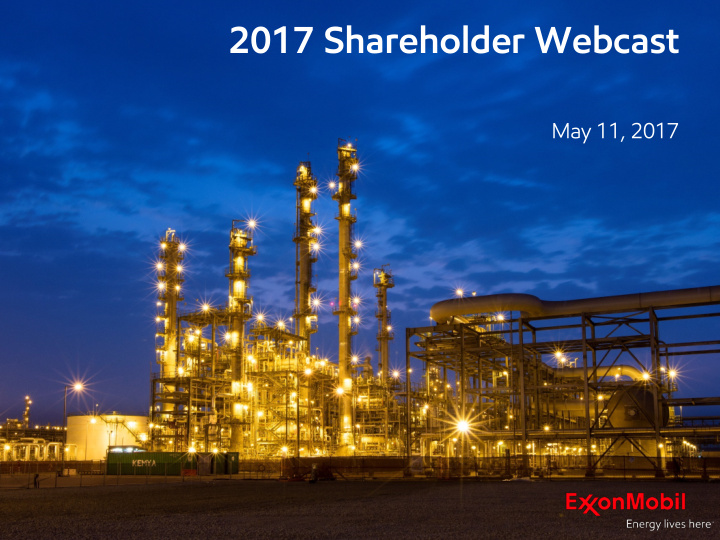 2017 shareholder webcast
