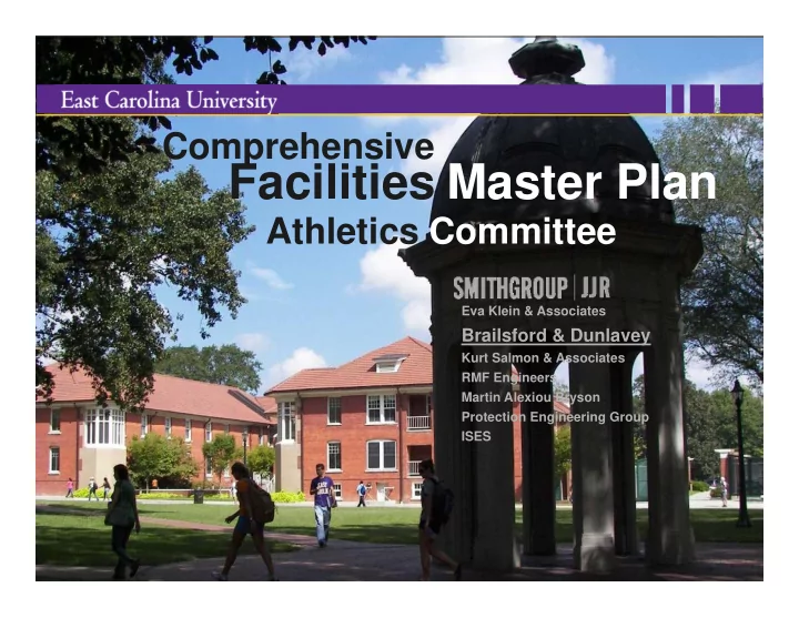 facilities master plan facilities master plan