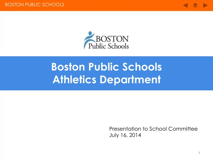 athletics department