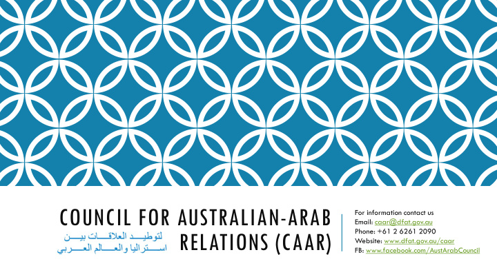 council for australian arab