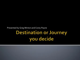Presented by Greg Minton and Corey Payne  Born in Queensland many, many years ago!  Grew up