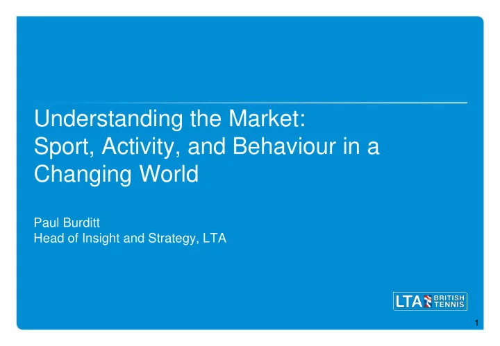 sport activity and behaviour in a