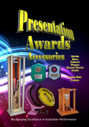 Recognizing Excellence in Australian Performance  2032-1  -  8.75cm  2032-2  -  10cm  2032-3  -