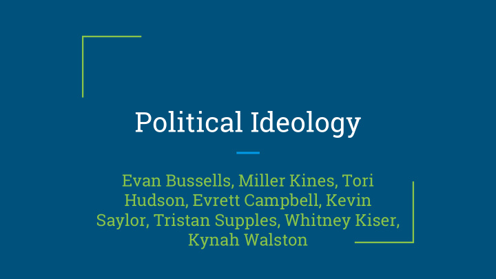 political ideology