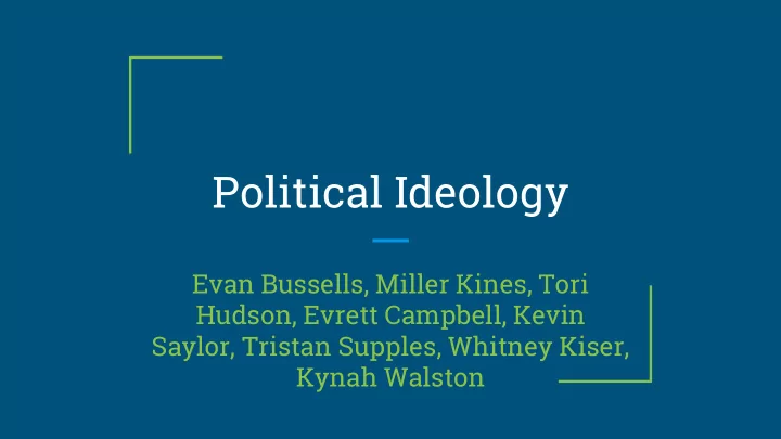 political ideology