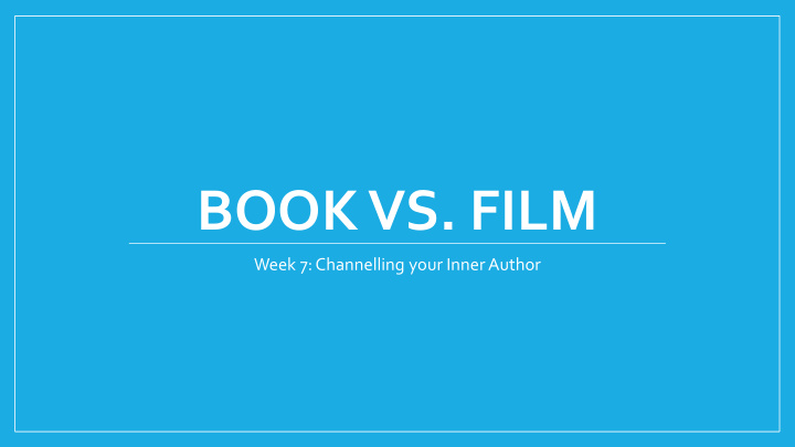 book vs film