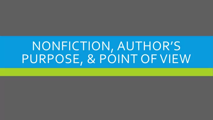 nonfiction author s