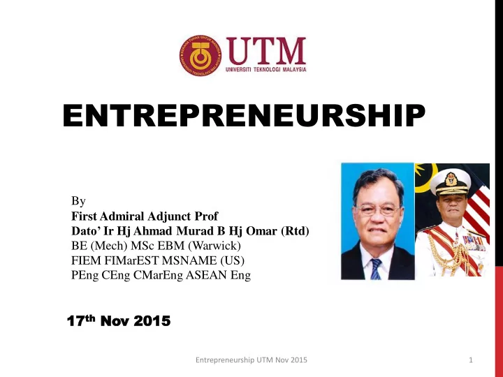 entrepreneurship