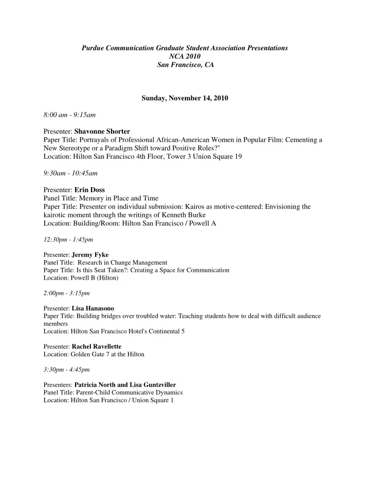 purdue communication graduate student association