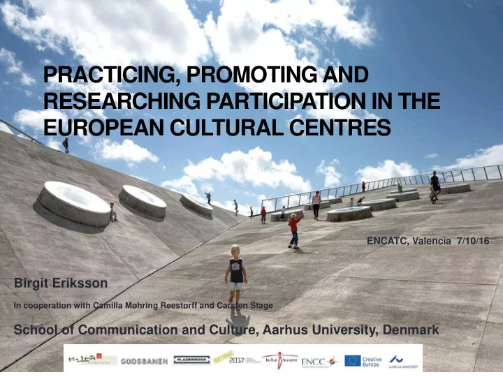 practicing promoting and researching participation in the