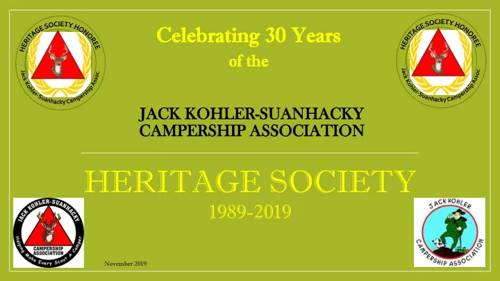 heritage society