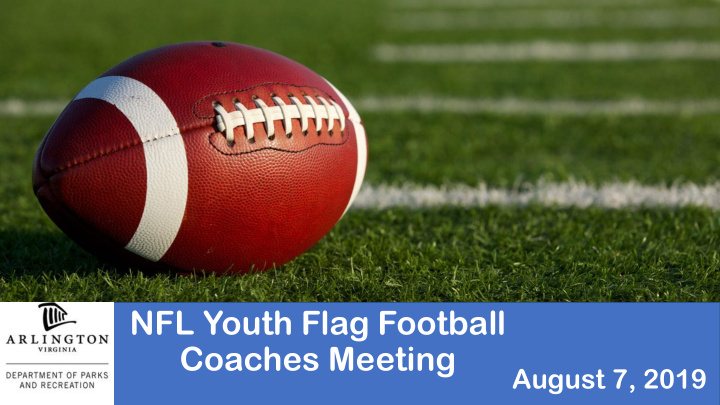 nfl youth flag football coaches meeting