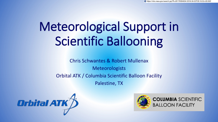 scientific ballooning