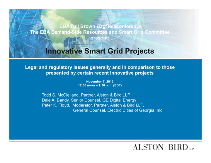 innovative smart grid projects