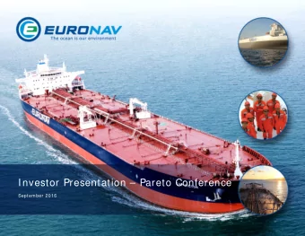 Investor Presentation  Pareto Conference  September 2016  1  Forward Looking Statements  Matters