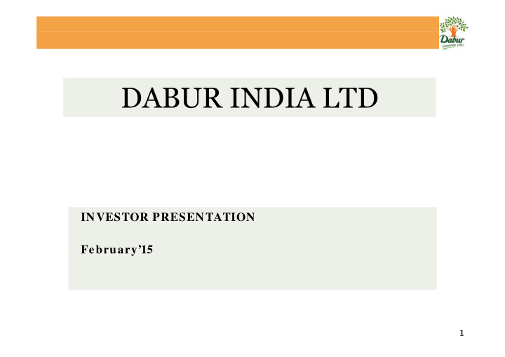 dabur india ltd dabur india ltd