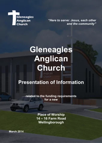 Gleneagles  Anglican  Church  Presentation of Information  related to the funding requirements  for