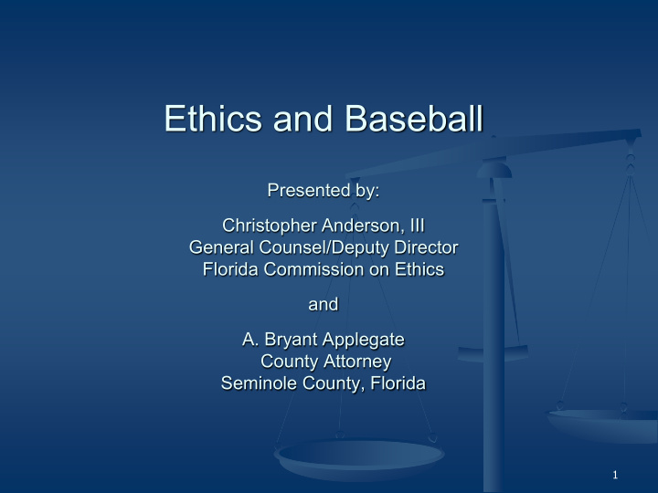 ethics and baseball