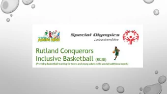 Hello, my name is   Rutland Conquerors started in 2007 to provides teens  and young adults with