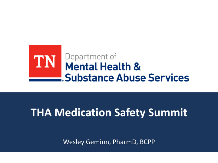 tha medication safety summit