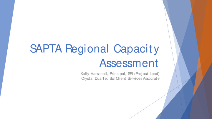 s apta regional capacity assessment