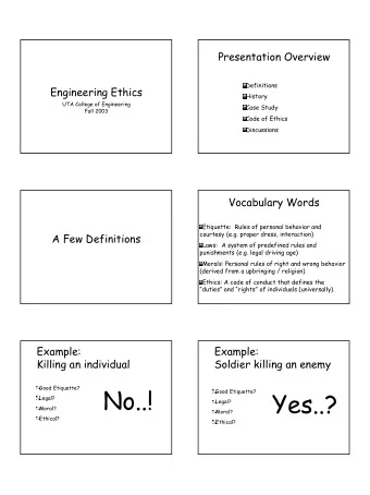 No..!  Good Etiquette?  Yes..?  Good Etiquette?  Legal?  Legal?  Moral?  Moral?  Ethical?  Ethical?