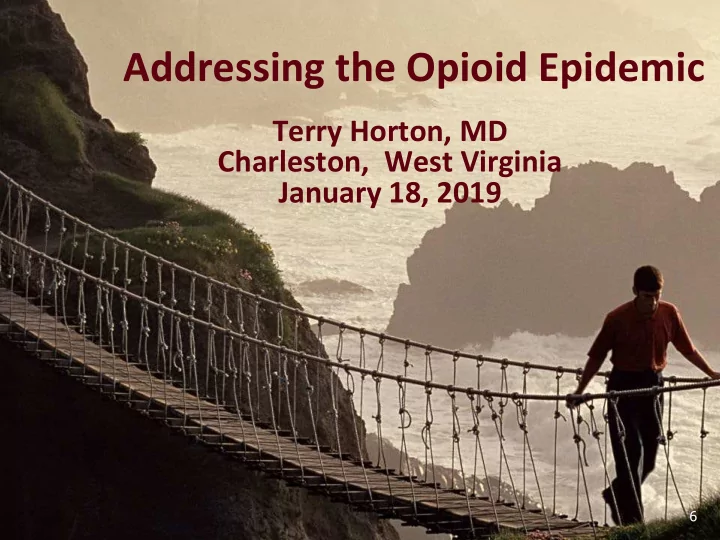 addressing the opioid epidemic